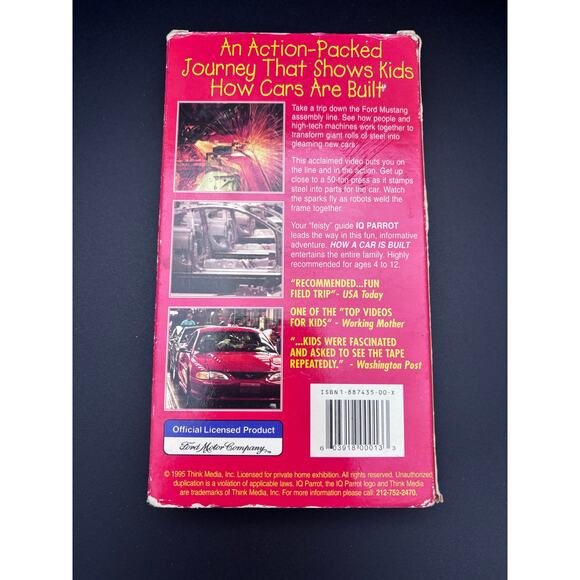 Vintage VHS Tape HOW A CAR IS BUILT With Parrot Parents Choice - Picture 5 of 9